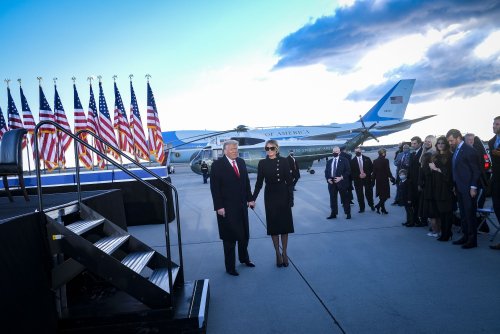 Donald Trump's Departure Was a Perfect Visual for His Entire Life
