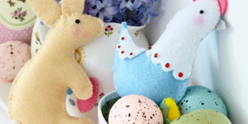 How to make cute felt animals for Easter