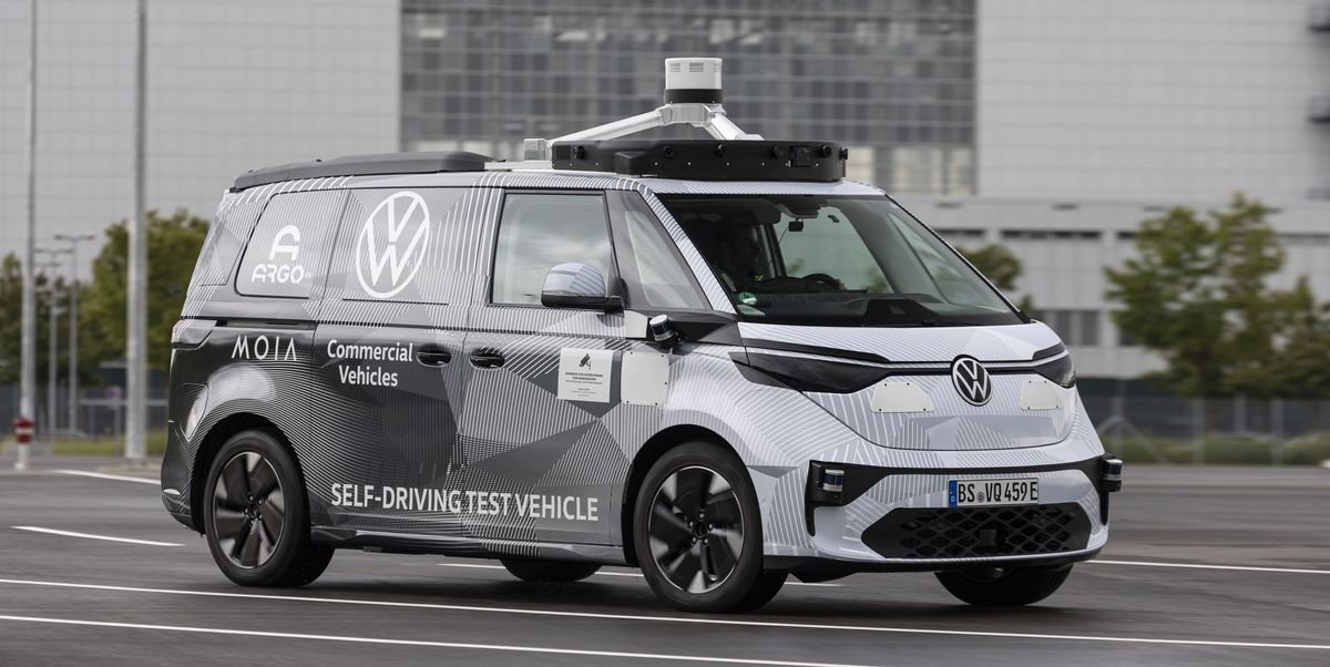 VW ID.Buzz Autonomous Prototype Gives Glimpse at Production EV Van