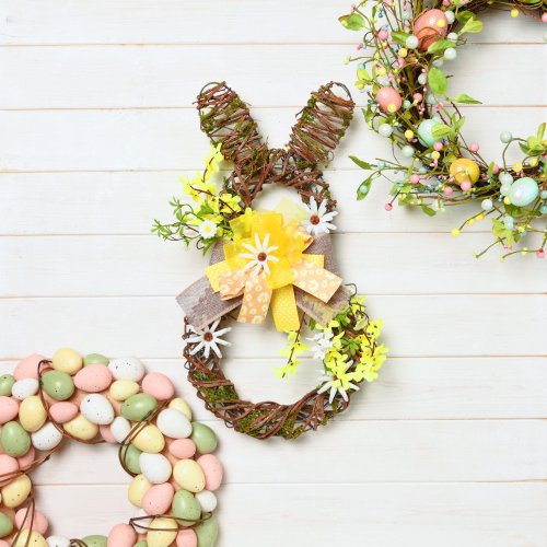 The Range's Easter collection includes bunny gonks and pretty pastel egg wreaths