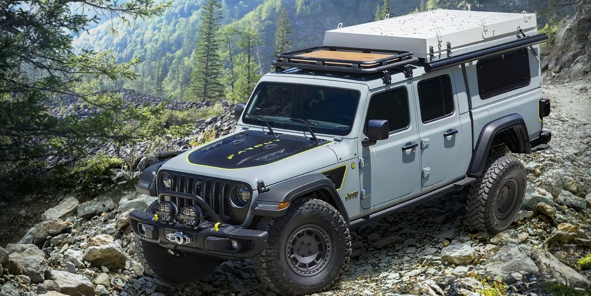 Jeep Farout Concept Makes Gladiator into an Overlander, Stove and All