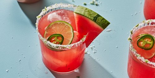 Salted and Spiced Watermelon Margaritas