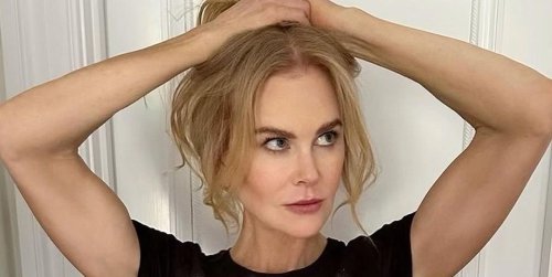 Nicole Kidman takes the no trousers trend to new extremes wearing just a t-shirt