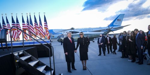 Donald Trump's Departure Was a Perfect Visual for His Entire Life