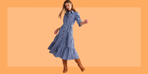Boden's tiered midi dress is a transitional wardrobe hero