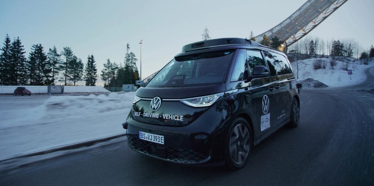 VW’s Self-Driving ID. Buzz Electric Van Faces an Arctic Stress Test