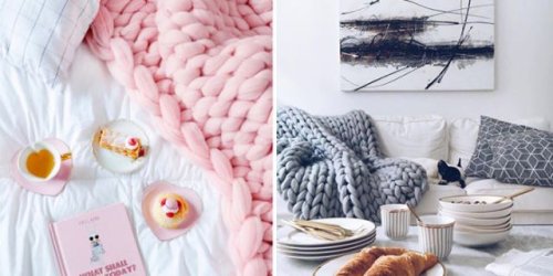 5 Easy DIY Tutorials for That Viral Chunky Knit Blanket