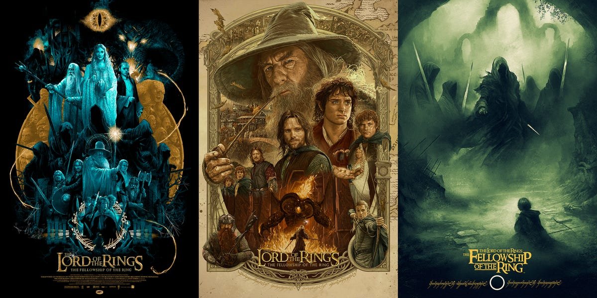 'El señor de los anillos: La comunidad del anillo' y sus mejores posters alternativos