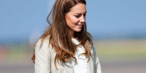 Kate Middleton wows in a cream blazer as she returns to work