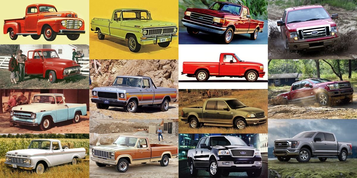 Here's a Quick Visual Guide to All 14 Generations of Ford F-Series Trucks