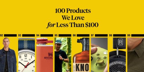 100 Products We Love for Less Than $100
