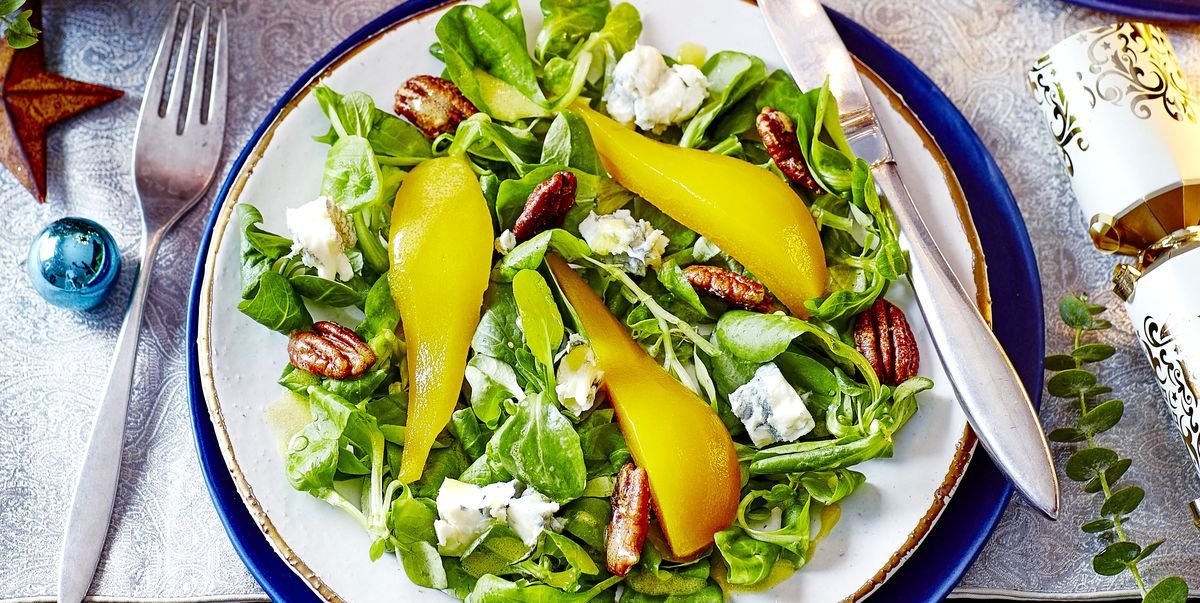 Pear, Candied Pecan and Blue Cheese Salad Recipe