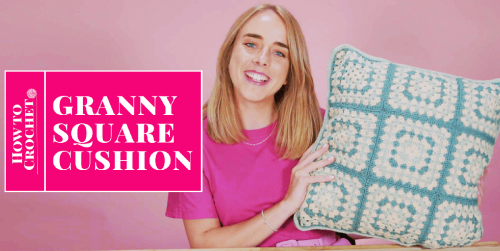 How to make a gorgeous crochet cushion cover – watch our step-by-step video tutorial