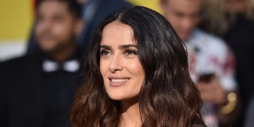 Salma Hayek, 55, Shows off Her Ultra Toned Legs in a Swimsuit While Lounging on a Hammock