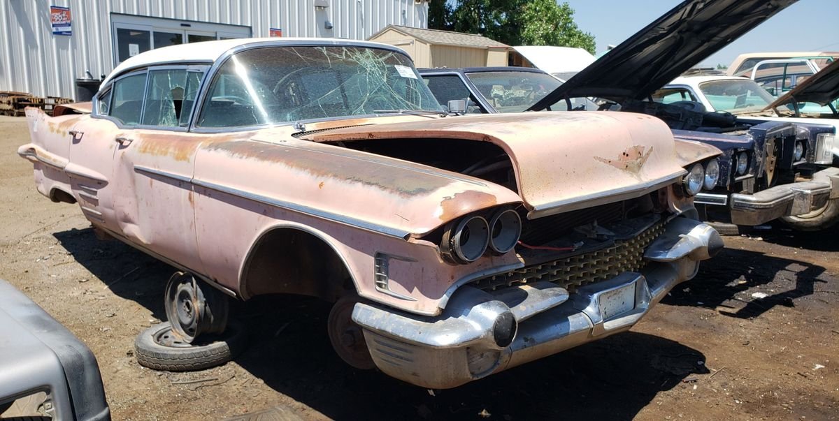 1958 Cadillac Sixty-Two Sedan Is Junkyard Treasure