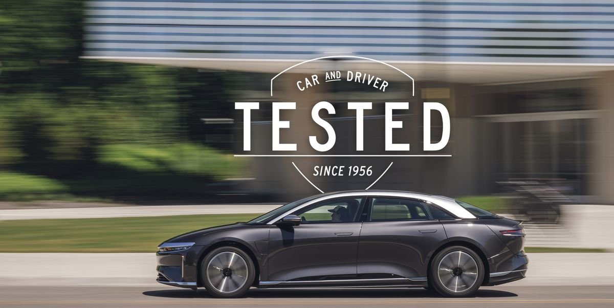 Lucid Air Grand Touring Has Best Range of Any EV We've Tested to Date