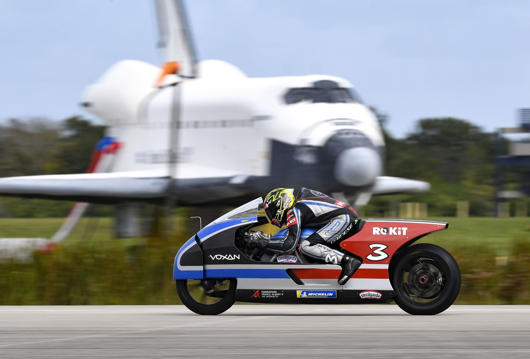Max Biaggi Shatters EV Motorcycle Speed Record With 283 MPH Run