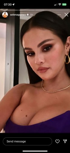 Selena Gomez Shares Makeup-Free Selfies and Corset Top Shots