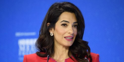 Amal Clooney just switched up her signature dark brown hair
