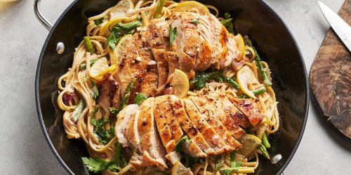 Lemon Asparagus Chicken Pasta