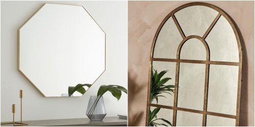 17 hallway mirrors to create the illusion of space