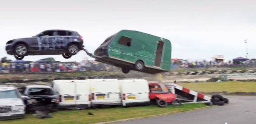 The most devastating wrecks from the U.K. Car Jumping Championship