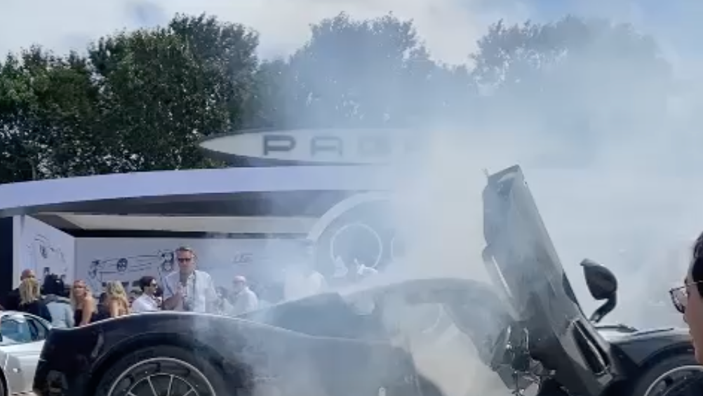 Fire extinguisher set off in a multi-million dollar car during Monterey Car week