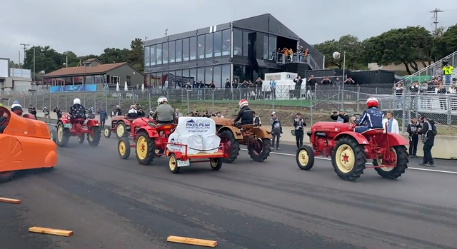 Porsche’s Rennsport Reunion Featured an All-Star Tractor Race