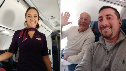 Dad books 6 flights to spend Christmas with flight attendant daughter