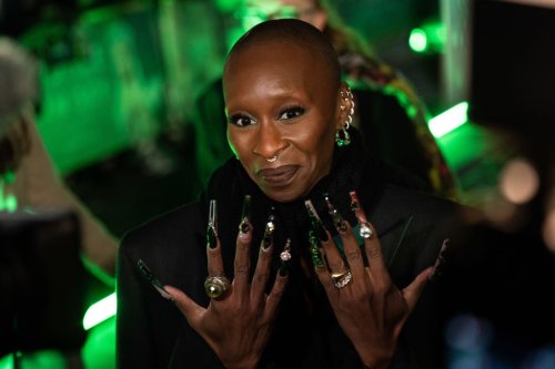 How Cynthia Erivo's Long Embellished Press-On Nails Survived Gravity-Defying Stunts In 'Wicked'