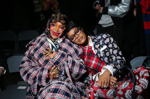 Erykah Badu And Teyana Taylor Were A Fashionable Front Row Duo At The 