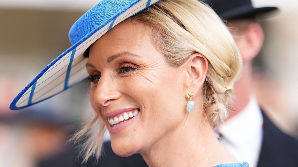 Zara Tindall teams her striking power suit with the most surprising pair of shoes