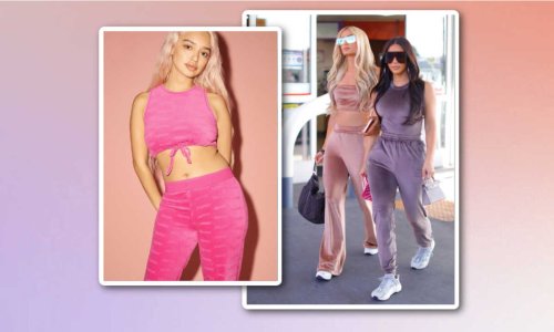 Kim Kardashian's new pink velour SKIMS tracksuit is our Y2K fantasy come to life