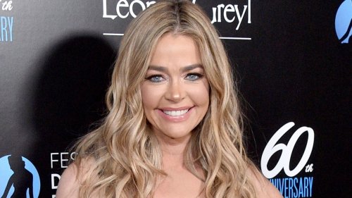 Denise Richards floors flans in figure-hugging mini dress with the most ...