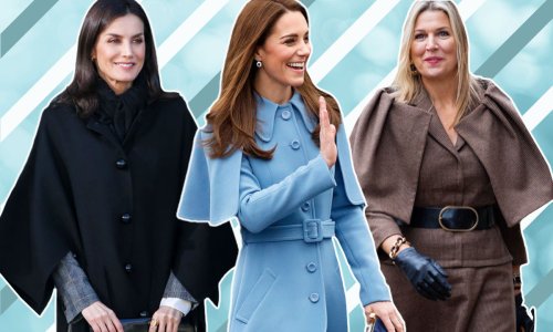 6 stylish cape coats inspired by the royals: From Princess Kate to Queen Letizia & more