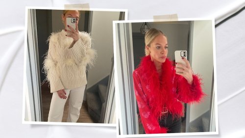 I tried 6 feather outfits, and they are perfect for every event this party season
