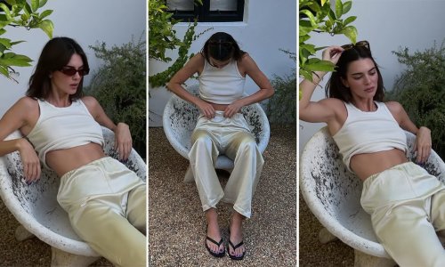 Kendall Jenner makes a case for satin trousers this summer