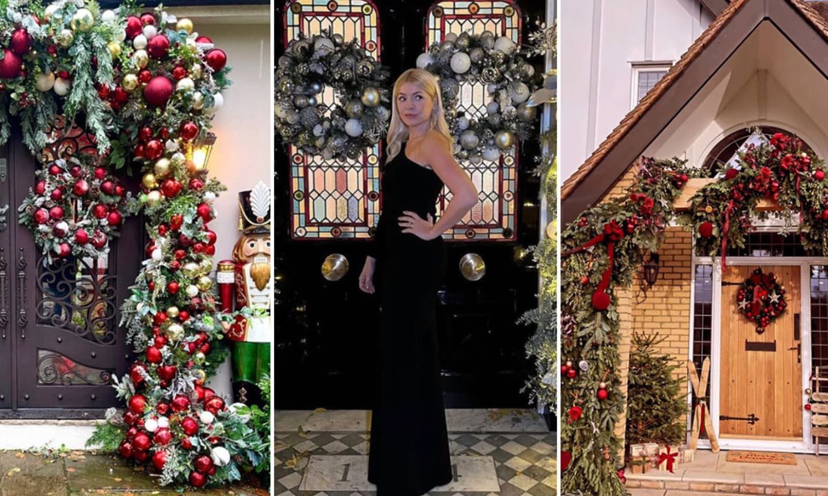 Spellbinding celebrity Christmas doors: Holly Willoughby, Michelle Keegan and more