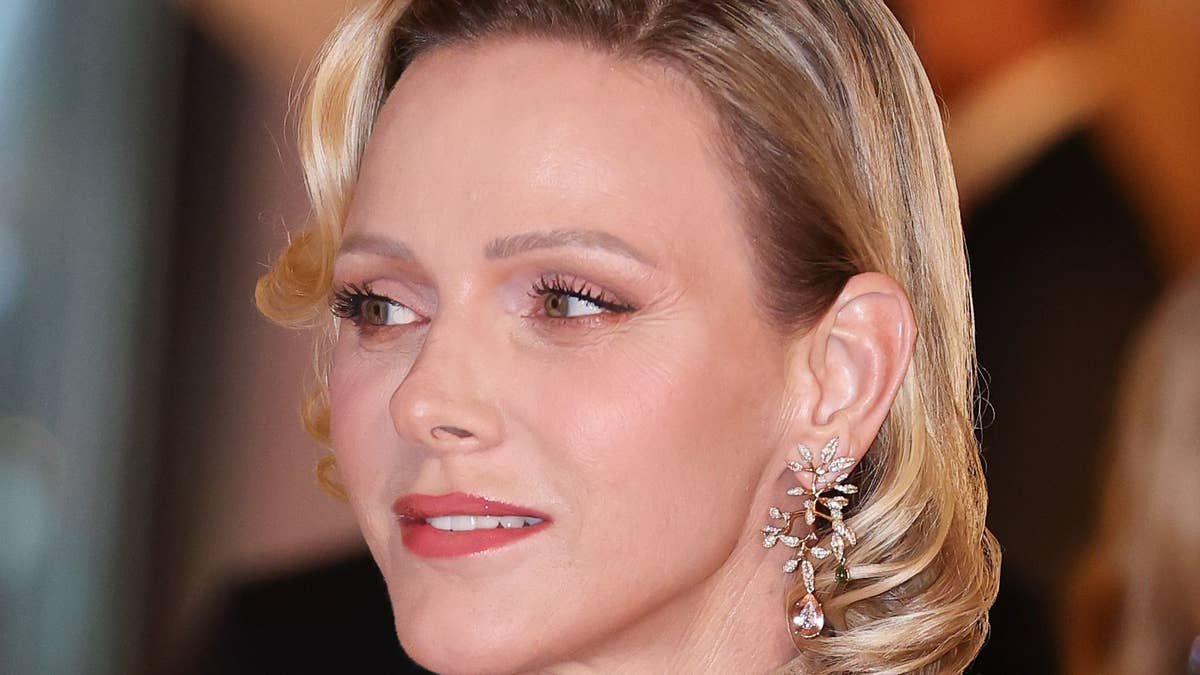 Princess Charlene debuts hair transformation in figure-hugging dress of dreams – and £40.5k earrings