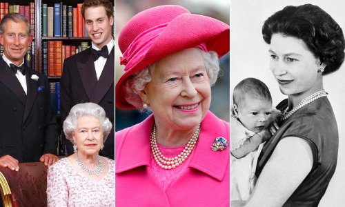 Relive the Queen's sweetest moments as mother, grandmother and great-grandmother
