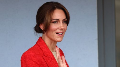 Princess Kate just wore the red tweed blazer trend that's trending for AW23