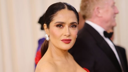 Salma Hayek dazzles in sultry sequin top for momentous Paris outing with husband François-Henri Pinault