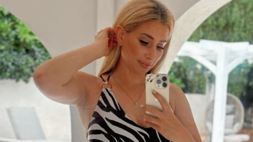 Stacey Solomon's pool house at £1.2m mansion looks like a Mediterranean villa