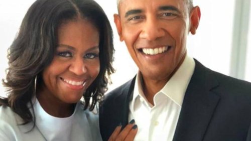 See Michelle Obama as a gorgeous regal bride ahead of 31st wedding anniversary