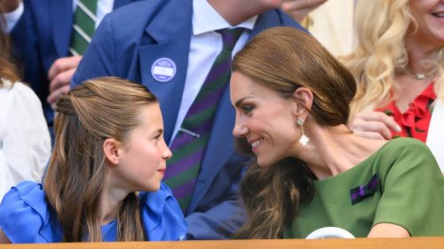 Princess Kate and Princess Charlotte's reaction as they realise their conversation's been caught on camera – watch