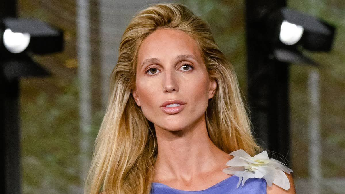 Princess Olympia of Greece looks like a supermodel as she storms NYFW runway in figure-hugging backless dress