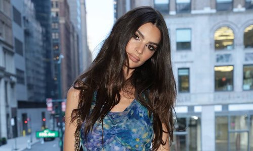 Emily Ratajkowski's slip dress and mules combo is now our official summer uniform