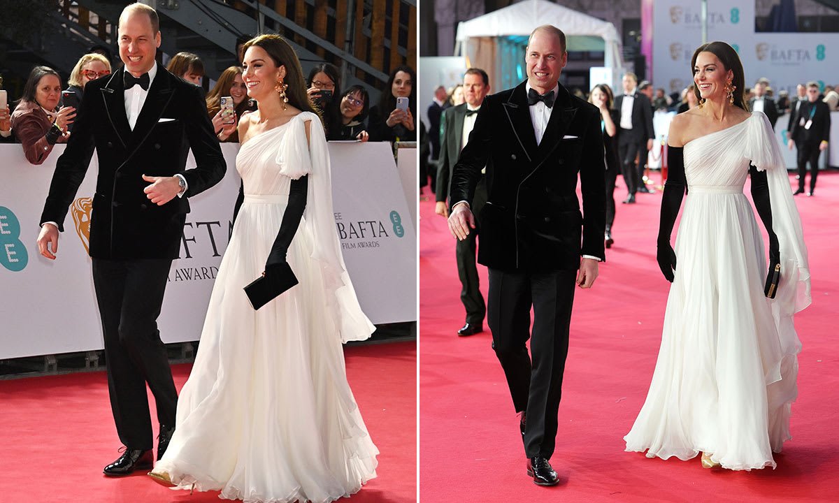 Prince William & Princess Kate shine on the red carpet at the BAFTAs