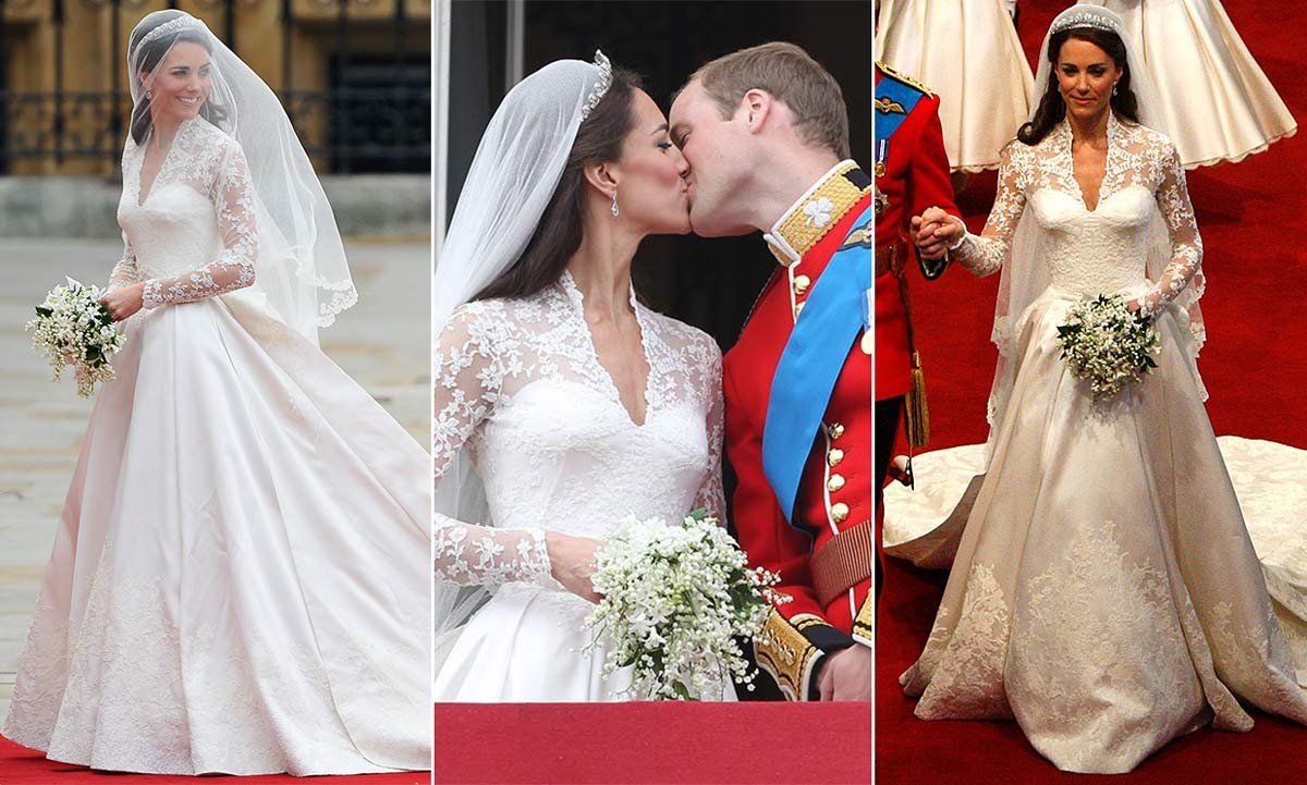 Kate Middleton's £250k wedding dress was overflowing with secret family tributes – photos