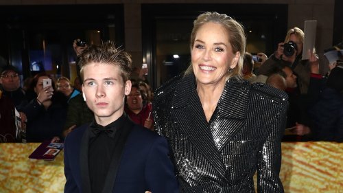 Sharon Stone's rarely seen son Roan, 23, unveils tattooed chest in striking new photo